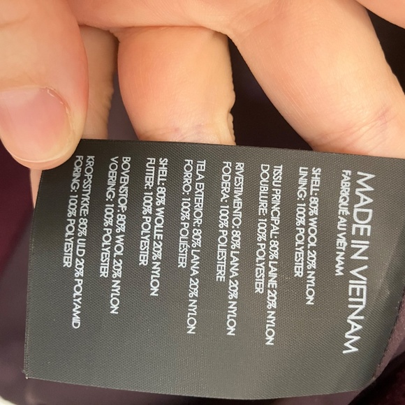 Club Monaco Plum Winter Coat - Picture 5 of 5